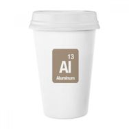 Dıythinker 350 ml Al Alüminyum Kimyasal Element Chem Klasik Kupa Beyaz Çömlekçilik Seramik Kupa