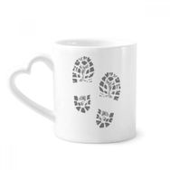 Dıythinker 350 ml Ayakkabı Baskıları Ayak İzi Modern Stil Moda Poster Kupaları Seramik Kupa