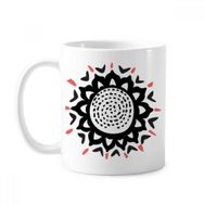 Dıythinker 350 ml Ayçiçeği Silüeti Meksika Totems Kutlamak Klasik Kupa Beyaz Çömlekçilik Seramik Kupa