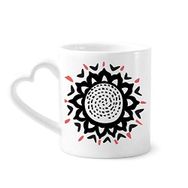 Dıythinker 350 ml Ayçiçeği Silüeti Meksika Totems Kutlamak Kupaları Seramik Kupa