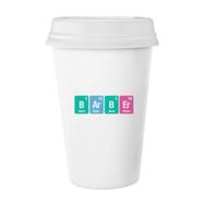 Dıythinker 350 ml Barber Chemical Element Science Klasik Kupa Beyaz Çömlekçilik Seramik Kupa