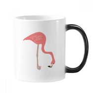 Dıythinker 350 ml Bekleyen Flamingo Deseni Değişen Renk Kupa