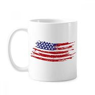 Dıythinker 350 ml Bend Stars And Stripes Amerika Ülke Bayrağı Klasik Kupa