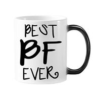 Dıythinker 350 ml Best Bf Ever Sevgililer Günü Alıntıları Boyfriend Love Morphing İçin Isıya Duyarlı Değişen Renk Kupa