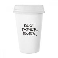 Dıythinker 350 ml Best Father Ever Dad Festival Alıntı Klasik Kupa Beyaz Çömlekçilik Seramik Kupa