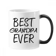 Dıythinker 350 ml Best Grandpa Ever Alıntısı Değişen Renk Kupa
