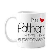 Dıythinker 350 ml Best Papa I'M A Father What's Your Superpower Klasik Kupa