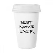Dıythinker 350 ml Best Roommate Ever Mezuniyet Sezonu Klasik Kupa Beyaz Çömlekçilik Seramik Kupa