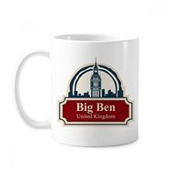 Dıythinker 350 ml Birleşik Krallık Ülke Şehir Big Ben Londra Birleşik Krallık Klasik Kupa Beyaz Çömlekçilik Seramik Kupa