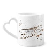 Dıythinker 350 ml Bones Siyah Küçük Dinozor Kupaları Seramik Kupa