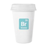 Dıythinker 350 ml Br Br Brom Kimyasal Element Bilim Klasik Kupa Beyaz Çömlekçilik Seramik Kupa