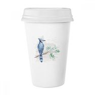 Dıythinker 350 ml Branch Yaprak Mavi Papağan Klasik Kupa
