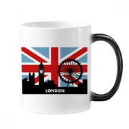 Dıythinker 350 ml Britanya Birliği Jack Londra Gözü Big Ben Bayrağı İngiltere Değişen Renk Kupa
