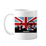 Dıythinker 350 ml Britanya Birliği Jack Londra Gözü Big Ben Bayrak İngiltere Klasik Kupa