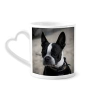 Dıythinker 350 ml Bulldog Evcil Hayvan Koyu Resim Kupaları Seramik Kupa