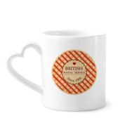 Dıythinker 350 ml Checked UK London Britian Stamp Kupaları Seramik Kupa Seramik Kupa
