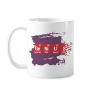 Dıythinker 350 ml Chemical Element Science Ge Ni U S Boya Fırçası Kupa Beyaz Seramik Kupa