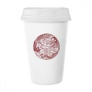 Dıythinker 350 ml Çin Ejderhası Anka Sinek Hayvan Portre Klasik Kupa Beyaz Çömlekçilik Seramik Kupa