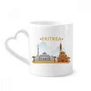 Dıythinker 350 ml City Castle Building Eritre Kupaları Seramik Kupa