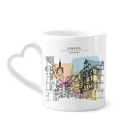 Dıythinker 350 ml City Germany Hannover Manzara Kupaları Seramik Kupa
