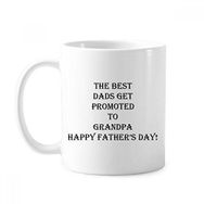 Dıythinker 350 ml Dad Promoted To Grandpa Babalar Festivali Alıntı Klasik Kupa Beyaz Çömlekçilik Seramik Kupa