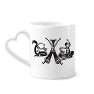 Dıythinker 350 ml Dance Celebrate Meksika Totems Tambourine Kupaları Seramik Kupa