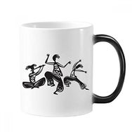 Dıythinker 350 ml Dance People Meksika Totems Meksika Değişen Renk Kupa