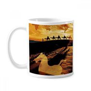 Dıythinker 350 ml Desert Along The Way To The Silk Road Map Deve Klasik Kupa