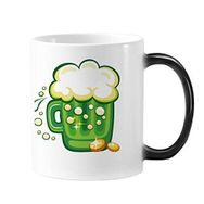 Dıythinker 350 ml Dört Yapraklı Yonca Bira İrlanda St.Patrick Günü Değişen Renk Kupa