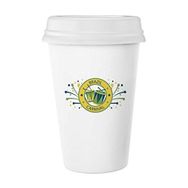 Dıythinker 350 ml Drum Yıldızlar Kutlama Brezilya Karnaval Slogan Brezilya Kültürü Klasik Kupa Beyaz Seramik Seramik Kap Fincanı