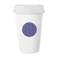Dıythinker 350 ml El Boyaması Lale Beyaz Çiçek Bitki Klasik Kupa Beyaz Çömlekçilik Seramik Kupa