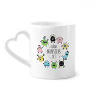Dıythinker 350 ml Evren ve Uzaylı Canavar Seti Kupaları Seramik Kupa