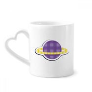 Dıythinker 350 ml Evren ve Uzaylı Satürn Kupaları Seramik Kupa