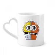 Dıythinker 350 ml Evren ve Uzaylı Üç Renkli Uzaylı Kupaları Seramik Kupa