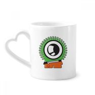 Dıythinker 350 ml Evren ve Uzaylı Yeşil Uzaylı Kupaları Seramik Kupa
