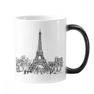 Dıythinker 350 ml Eyfel Kulesi Kare Fransa Paris Renk Kupa