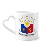 Dıythinker 350 ml Filipinler Asya Ulusal Amblem Kupaları Seramik Kupa
