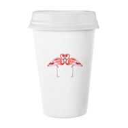 Dıythinker 350 ml Flamingo Çift Sevgili Klasik Kupa