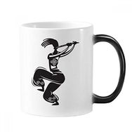 Dıythinker 350 ml Flute Celebrate Silhouette Meksika Dansı Meksika Renk Kupa