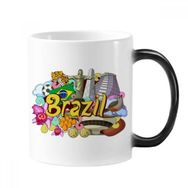 Dıythinker 350 ml Futbol Oscar Niemeyer Brezilya Grafiti Değişen Renk Kupa