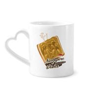 Dıythinker 350 ml Geleneksel Singapur Kaya Tost Kupaları Seramik Kupa