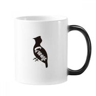 Dıythinker 350 ml Grouse Siyah ve Beyaz Hayvan Değişen Renk Kupa