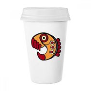 Dıythinker 350 ml Hint Soyut Sanat Çizimi Piranha Amazon Klasik Kupa