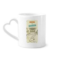 Dıythinker 350 ml Hong Kong Geleneksel Yer Çin Kupaları Seramik Kupa