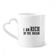 Dıythinker 350 ml I Am Rich In The Dream Kupaları Seramik Kupa