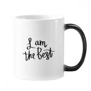 Dıythinker 350 ml I Am The Best Quote Morphing Isıya Duyarlı Değişen Renk Kupa