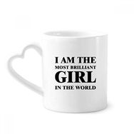 Dıythinker 350 ml I Am The Brilliant Girl Kupaları Seramik Kupa