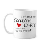 Dıythinker 350 ml I Can Melt My Grandpa's Heart Best Grandfather Love Klasik Kupa
