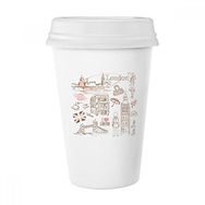 Dıythinker 350 ml I Love London Britain Big Ben Otobüs Klasik Kupa