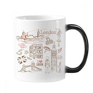 Dıythinker 350 ml I Love London Britain Big Ben Otobüs Renk Kupa